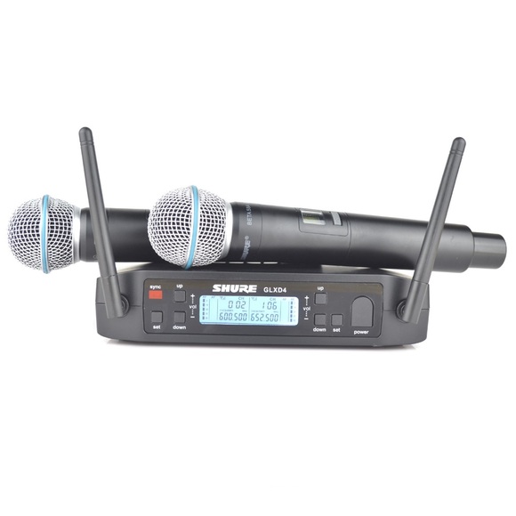 Shure GLXD4 (verzija s fiksnom frekvencijom, 2 mikrofona, raspon prijema 30M)